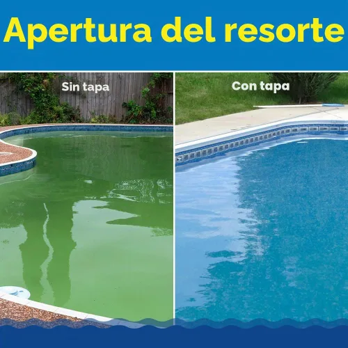 Vista 5 de In The Swim Cubierta de invierno ovalada para piscina sobre el suelo de 12