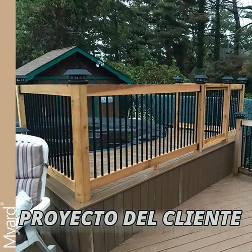 Vista 8 de Myard - Balaustres de aluminio para barandillas de terraza, porche, cerca