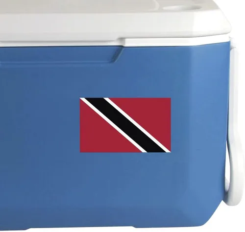 Vista 6 de Adhesivo adhesivo de la bandera de Trinidad, paquete de 2, 5 x 3 pulgadas, vinilo de alta calidad AW553