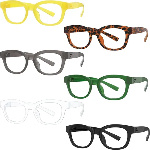 Vista 10 de Eyekepper Gafas de lectura con marco rectangular para hombre y mujer, color negro +0.50 1 unidad de color negro.