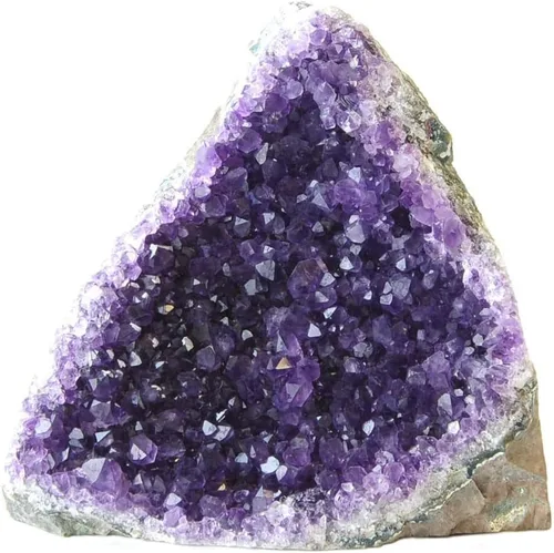 Vista 15 de JIC Gem Racimos de cristal de amatista natural, piedra de cuarzo en bruto de color púrpura profundo, geoda, espécimen para decoración del hogar