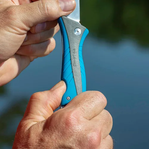 Vista 8 de Smith's RegalRiver - Cuchillo de filete flexible plegable de 4 pulgadas - Verde - Hoja de bloqueo de acero inoxidable - Cuchillo de bolsillo