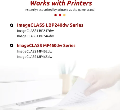 Vista 2 de INK E-SALE 070 Cartucho de tóner negro compatible para Canon 070H CRG070 CRG-070 para impresora Canon ImageCLASS MF465dw MF462dw MF460dw LBP246dw