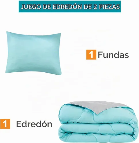 Vista 8 de Comfort Spaces Vixie Juego de Edredón Reversible - Cubierta Acolchada Geométrica Casual de Moda, Ropa de Cama Acogedora Alternativa de Plumón