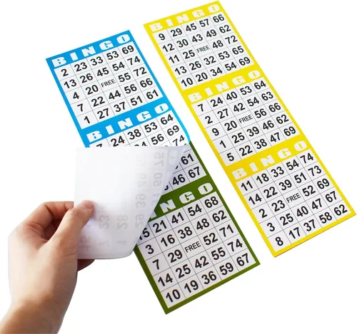 Vista 4 de SEETOOOGAMES Tarjetas de Juego de Papel de Bingo - 3 Tarjetas - 100 Libros de 5 Hojas