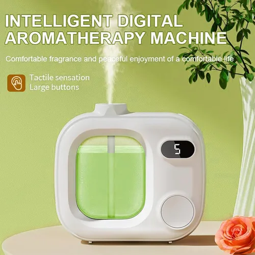 Vista 8 de Difusor de aceite esencial sin agua, difusor inteligente de aceite esencial para habitaciones grandes, baños, hoteles y oficinas, difusor de aroma