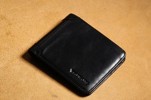 Vista 2 de MANBANG Cartera plegable de piel de vaca auténtica para hombre, Negro Medio