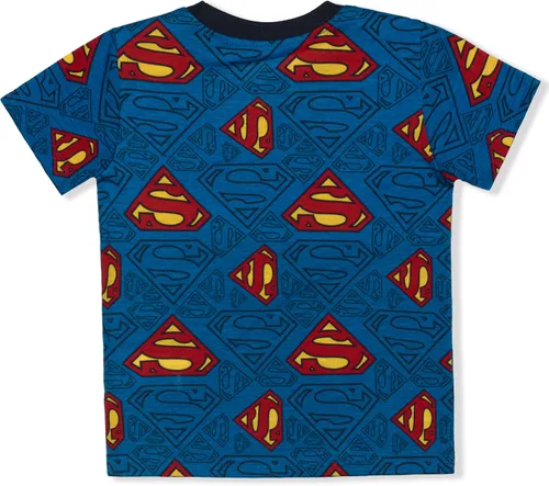Vista 4 de WARNER BROS Superman 2 Pack Jogger Set for Boys, Graphic Printed Short Sleeve Shirt and Sports Pants