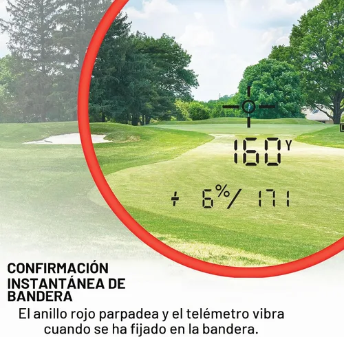 Vista 6 de Bushnell Golf Tour V6 Shift Laser Rangefinder with Slope Compensation, 1300-Yard Range, Flag Lock Vibration, Magnetic Cart Mount, 6X Magnification