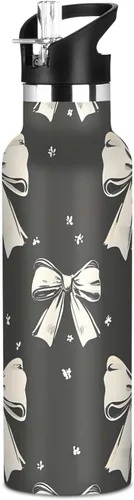 Vista 20 de Botella de Agua de Lobo Tazas de Lobo Botella de Agua Galaxia para Niños Niñas con Tapa de Pajita Lobos Aislada Acero Inoxidable Frasco de Agua a007