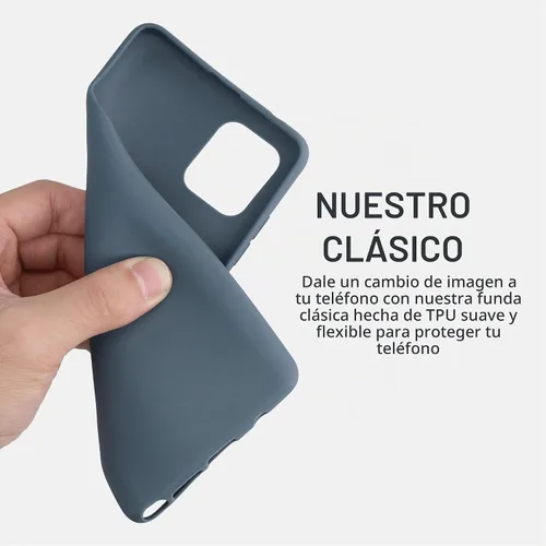 Vista 3 de kwmobile Funda compatible con Samsung Galaxy Note 10 Lite - Funda protectora de silicona TPU suave y delgada - Pizarra oscura Dark Slate