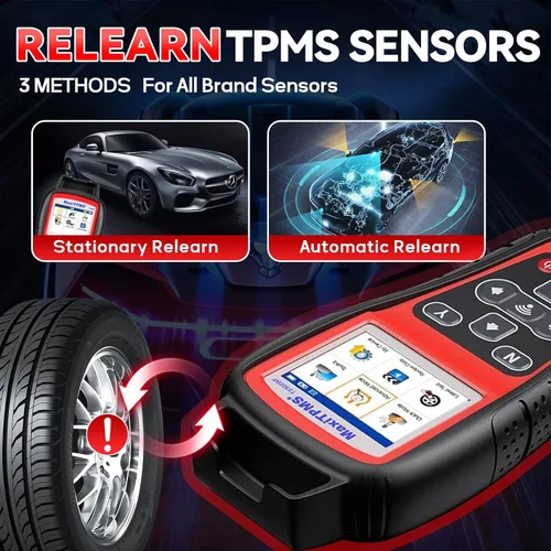 Vista 5 de Autel MaxiTPMS TS508WF Herramienta de programación TPMS Actualización de TS501 Pro TS408S Activar/Relearn Autel TPMS Sensores, lectura/borrar código