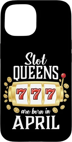 Vista 6 de Slot Queens Are Born In April Casino Women's Birthday Case for iPhone 16