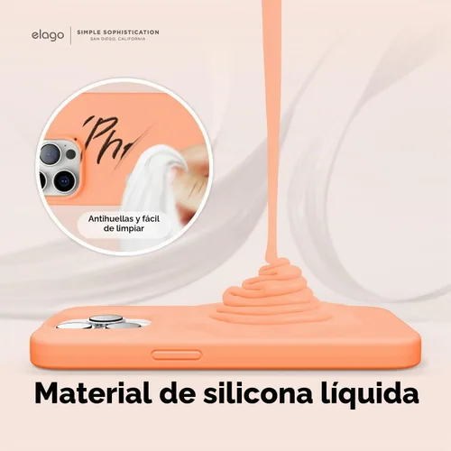 Vista 4 de elago Funda de silicona líquida prémium para iPhone 14 Pro Max
