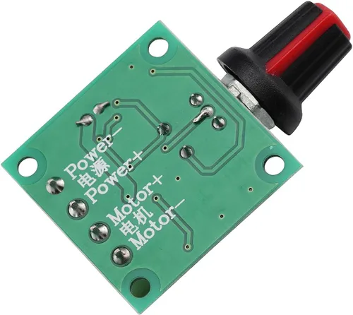 Vista 6 de Controlador de velocidad del motor DC PWM 1803BK 1803B Interruptor de controlador ajustable con perilla de control de velocidad DC 1.8v 3v 5v 6v 12v