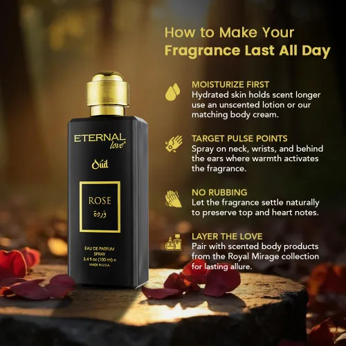 Vista 8 de Eternal Love Rose Oud Bundle - Eau de Parfum unisex de larga duración