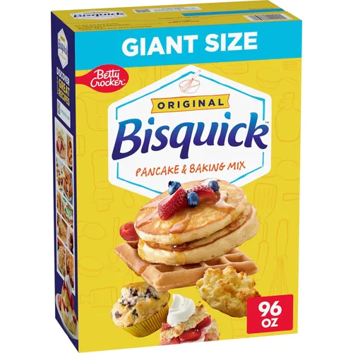 Vista 12 de Betty Crocker Bisquick - Mezcla para panqueques y hornear, original, hace alrededor de 30 panqueques, 20 onzas