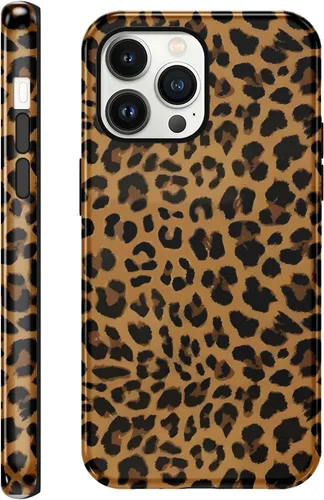 Vista 55 de Funda de teléfono con estampado de guepardo para iPhone 7/8/SE 2020/2022 de 4.7 pulgadas, funda de lujo con diseño de leopardo marrón coqueta a