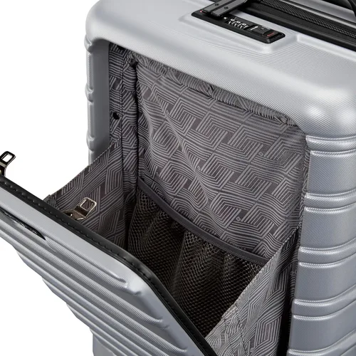 Vista 5 de Samsonite Omni 2 - Equipaje rígido extensible con ruedas giratorias, Plateado (Arctic Silver)
