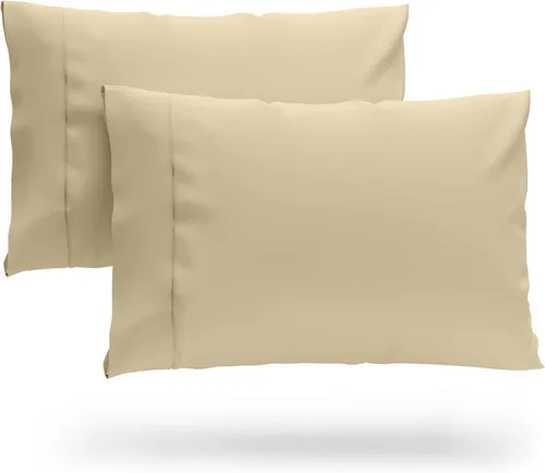 Vista 11 de Cosy House Collection Juego de 2 fundas de almohada de rayón de alta calidad derivado de bambú, ropa de cama ultrasuave, refrescante y transpirable