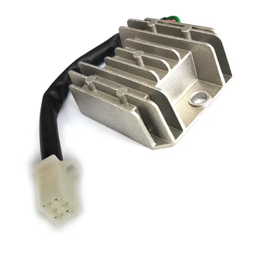 Vista 5 de DEVMO Regulador de voltaje rectificador de onda completa de 4 cables, 4 pines, 12 V, universal, compatible con motocicletas Pit Dirt Bike Quad CG125