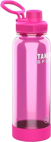 Vista 19 de Takeya Tritan - Botella de agua deportiva con tapa de boquilla - Sin BPA y apta para lavavajillas - Botella reutilizable con asa de tapa - Botella