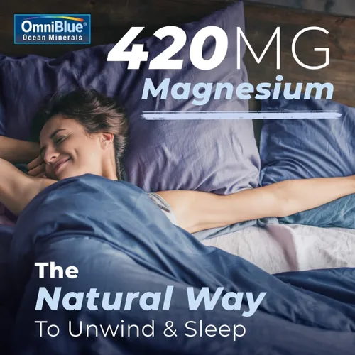 Vista 5 de OmniBlue Ocean Minerals - Más de 70 oligominerales y magnesio líquido, potasio, cloruro, bajo en sodio, apoyo natural para dormir, digestión