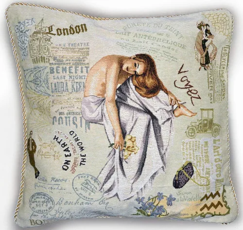 Vista 27 de Tache Home Fashion Funda de almohada 16 x 16 Down The Chimney