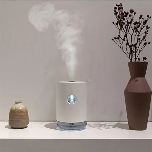 Vista 5 de Inicio Humidificador de aire portátil USB Aroma Agua Mist Difusor Batería Vida Show Aromaterapia Humidificador Niebla