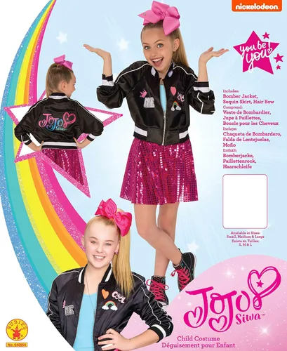 Vista 4 de Rubies Chaqueta de disfraz de Jojo Siwa, L, Multicolor