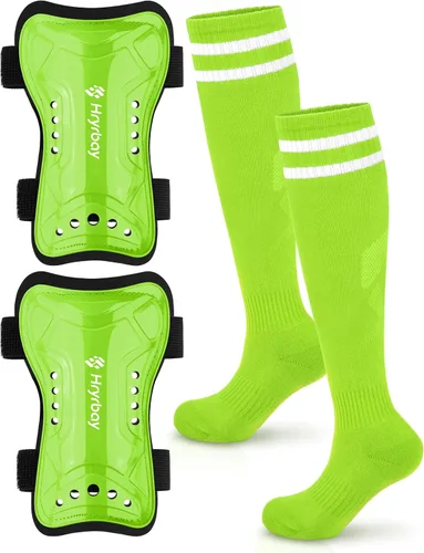 Vista 14 de Hryrbay Kids Soccer Shin Guards and Socks Toddler Soccer Shin Pads Protective Defender Gear for Boys Girls Ages 3-15 Great for Training, Matches