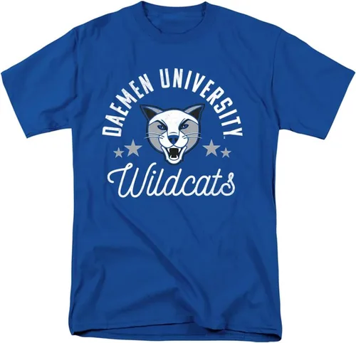 Vista 30 de Collegiate Distressed Mascot Unisex Adult T Shirt Collection 3 Universidad de Adelphi