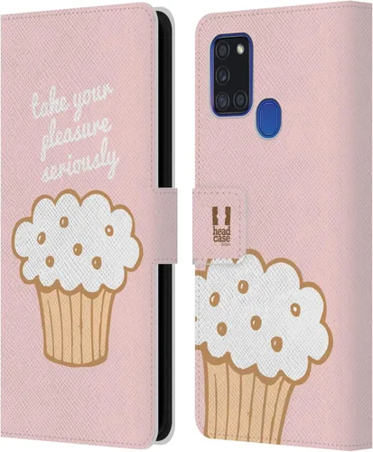 Vista 151 de Head Case Designs Assortment Cupcakes Happiness Leather Wallet Case Compatible with Samsung Galaxy A07 4G Surtido
