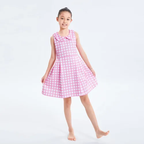 Vista 2 de Aifawile Girls Pink Cosplay Costume Dress Halloween Birthday Party Costumes With Accessories