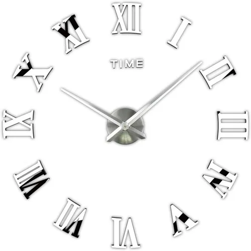 Vista 8 de Timelike - Reloj de pared, 3D, bricolaje, 1M, moderno, sin marco, grande, kit para reloj de pared 3D, bricolaje, para sala de estar, recámara.