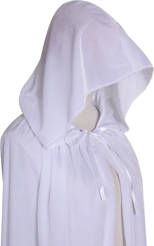 Vista 5 de BIGXIAN Capa de terciopelo con capucha de longitud completa para Halloween Navidad disfraces 59 pulgadas