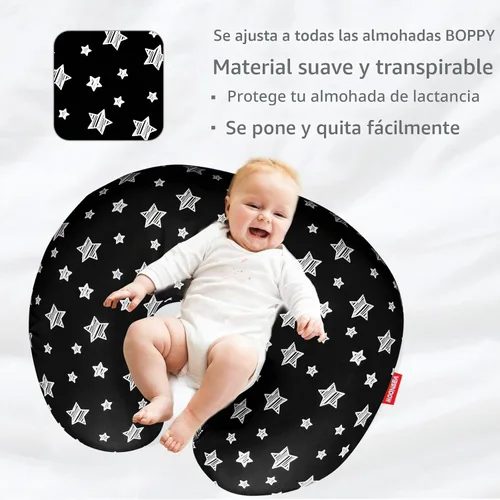Vista 4 de Funda de almohada de lactancia para bebé, se adapta perfectamente a las Estrella negra