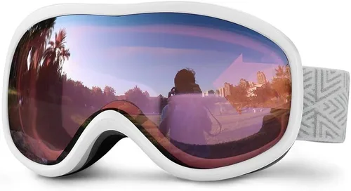 Vista 14 de SPOSUNE Gafas de Esquí Sobre Gafas con Lente Doble, Gafas de Nieve Anti-empañamiento Anti-UV para Hombres Mujeres Jóvenes Esquí Moto de Nieve