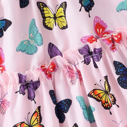 Vista 7 de RETSUGO Vestidos para niñas pequeñas, vestido casual de fiesta de cumpleaños, vestido de verano para niños pequeños, vestido de verano de 1 a 8 años