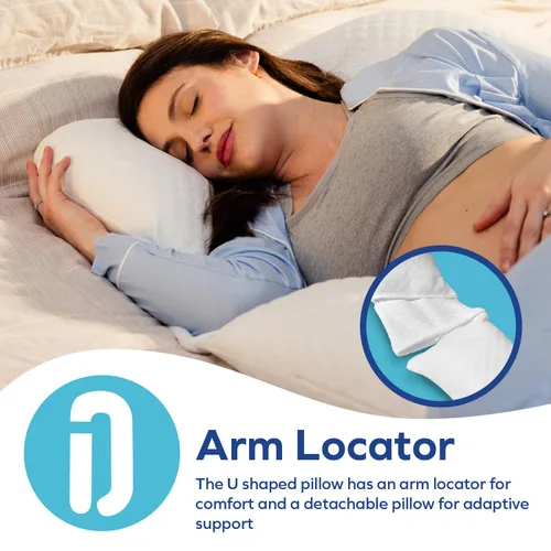 Vista 4 de Dr. Talbot's Almohada de embarazo de mamá - Almohada en forma de U para mujeres embarazadas