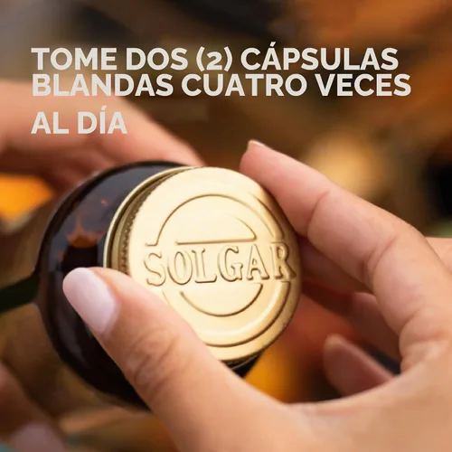 Vista 3 de Solgar Aceite de linaza 1250 mg - 100 cápsulas blandas - Fuente vegetal concentrada de ácido alfa-linoleico omega-3 (ALA) - Sin OMG, sin gluten - 50