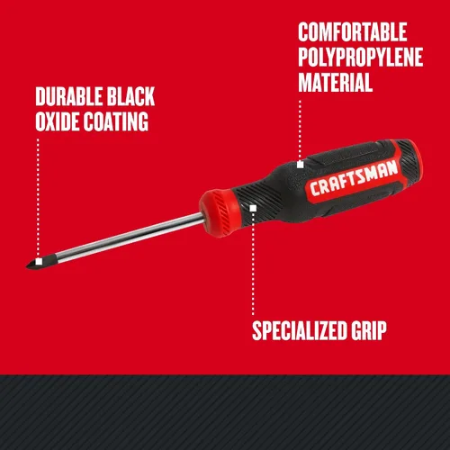 Vista 3 de CRAFTSMAN Phillips - Destornillador bimaterial, pH #1 x 3 pulgadas (CMHT65052N)