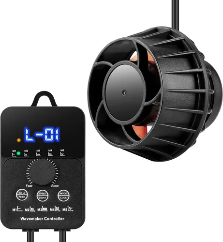 Vista 9 de 1050GPH Bomba de Olas para Acuario con Controlador Mini DC12V 6W Powerhead con Montaje Magnético, Nano Wavemaker para Tanques de 10 a 50 Galones