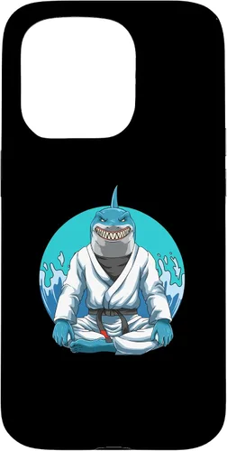Vista 14 de iPhone 12 Pro Max Jiu Jitsu Shark con Gi - Estuche de agarre y judo