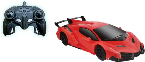 Vista 5 de Mindscope Turbo Twister 2 en 1 Red Morpher RC Car que se transforma en un robot