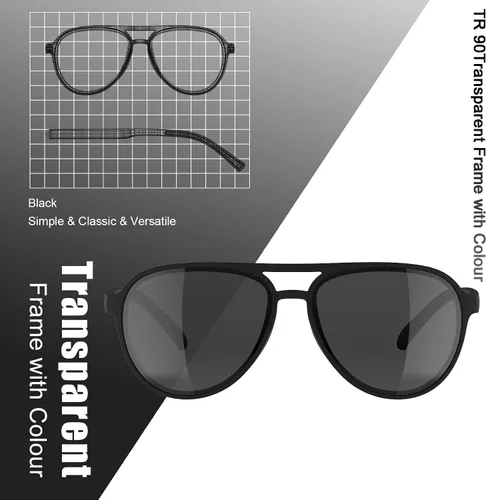 Vista 5 de Lasiyanor Lentes de sol ligeros TAC polarizados, clásicos, vintage, retro de los años 70, marco TR-90 para mujeres y hombres, protección UV 400