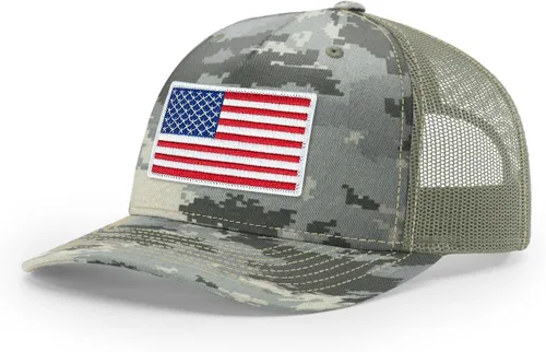 Vista 160 de Joe's USA Richardson 112 - Gorras de camionero con parche gráfico personalizado - Gorras estructuradas de cinco y seis paneles Richardson Premium