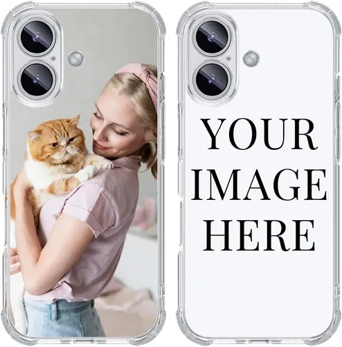 Vista 17 de Funda de teléfono con foto personalizada para iPhone 14 de 6.1 pulgadas, funda de TPU suave personalizada con absorción de golpes para iPhone 14