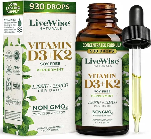 Vista 14 de Live Wise Naturals Vitamina para bebés D3 l USDA Orgánica Organic MCT Oil Formula For Kids and Toddler, Easy Absorption, Supports Immune and Bone