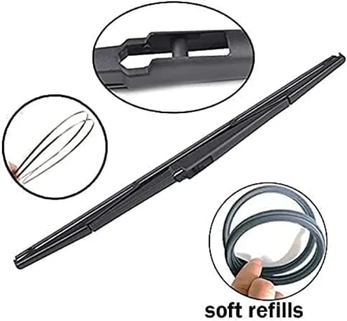 Vista 4 de Limpiaparabrisas trasero de 16 pulgadas para Renault para Koleos MK1 2008 2009 2010 2011 2012 2013 2014 2015 2016